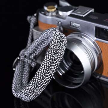 Qiang Ni Camera Wrist Strap - Paracord High-end Camera Hand Strap Wrist Lanyard for DSLR or Mirrorless Camera