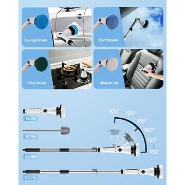 Leebein Electric Spin Scrubber – Efficient Home Cleaning Tool