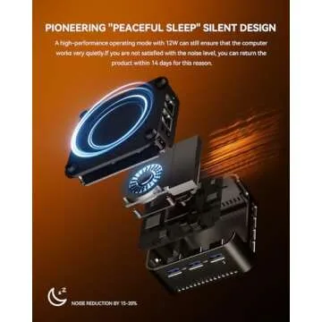 AOOSTAR Intel Twin Lake N150(Upgraded N100) Mini PC, Mini Desktop Computer with LPDDR5 12GB RAM 512GB M.2 2242 SSD, Mini Computers 4K Triple Display/Dual 2.5G LAN/WiFi5/BT5 for Office/Business