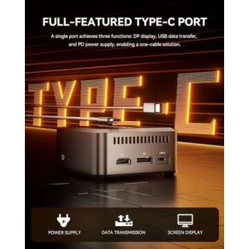 AOOSTAR Intel Twin Lake N150(Upgraded N100) Mini PC, Mini Desktop Computer with LPDDR5 12GB RAM 512GB M.2 2242 SSD, Mini Computers 4K Triple Display/Dual 2.5G LAN/WiFi5/BT5 for Office/Business