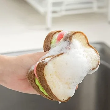Toast Shape Scrub Sponge - Fun Kitchen Essential