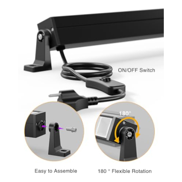 Onforu 4 Pack 42W LED Black Lights for Parties