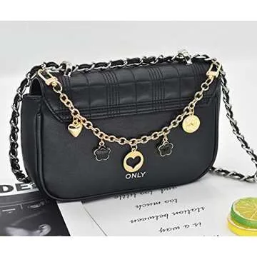 Stylish HOSBY Handbag Charms - 2 Pcs Flower Chains