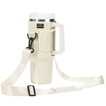 Nuovoware Water Bottle Carrier Bag for Stanley 40 Oz Tumbler with Adjustable Strap, Neoprene Holder