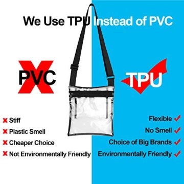 Vorspack Clear Bag Stadium Approved TPU Crossbody for Events