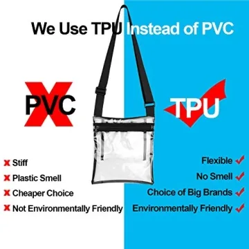 Vorspack Clear Bag Stadium Approved TPU Crossbody for Events