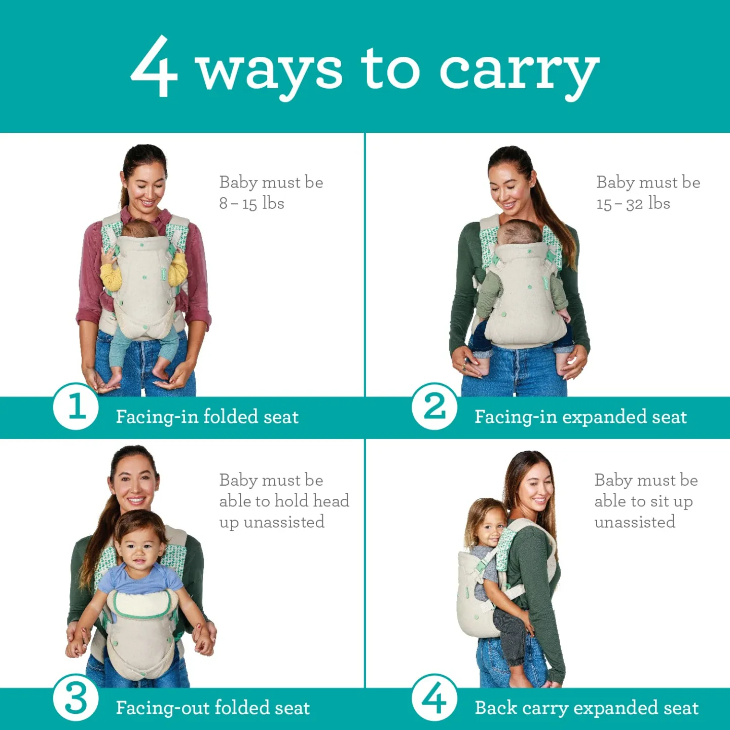 Infantino Flip 4-in-1 Nature Carrier for Parents