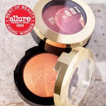 Milani Rose Powder Blush - Tea Rose (0.6 Ounce) Cruelty-Free Blush - Shape, Contour & Highlight Face with Matte or Shimmery Color