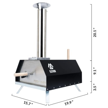 Elevon Portable Stainless Steel Pizza Maker for Fast Cooking