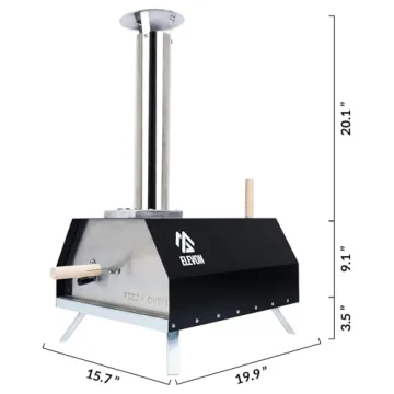 Elevon Portable Stainless Steel Pizza Maker for Fast Cooking