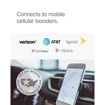 Wilson Electronics 311125 Dual-Band Magnet Mount Antenna 800/1900 MHz Omni Directional w/ 12.5 ft. R...