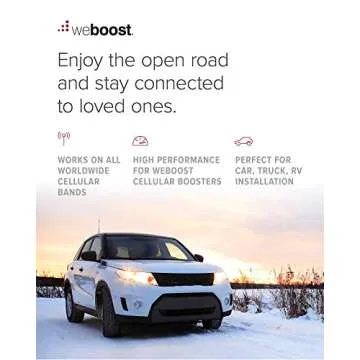 Wilson Electronics 311125 Dual-Band Magnet Mount Antenna 800/1900 MHz Omni Directional w/ 12.5 ft. RG174 Cable and SMA Male Connector