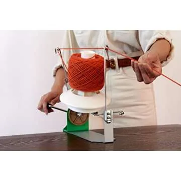 Large Capacity Yarn Winder 10-16 oz - Hand Operated Stainless Steel Yarn Ball Winder, Sturdy Yarn Spinner, Perfect for Crocheting, Durable Crochet Tools & Accessories