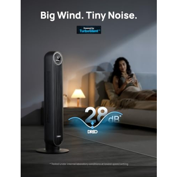 Dreo Tower Fan with Remote: Quiet Cooling Experience