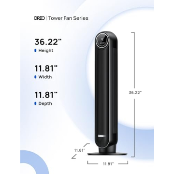 Dreo Tower Fan with Remote: Quiet Cooling Experience
