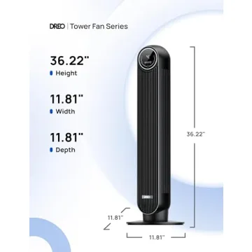 Dreo Tower Fan with Remote: Quiet Cooling Experience