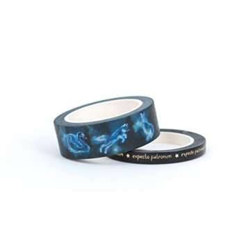 Paper House Productions Harry Potter Foil Accent 10 Piece Fan Favorites Washi Tape Pack with 5 15mm Rolls and 5 5mm Rolls