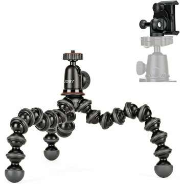 Joby GorillaPod 1K PRO Kit: Flexible Tripod & Phone Mount