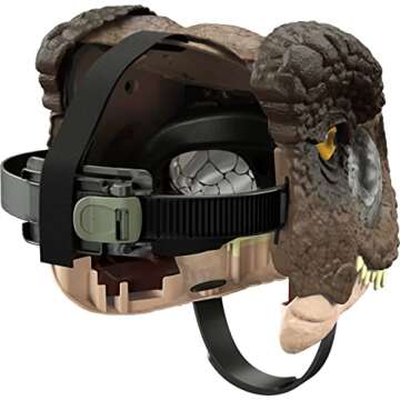 Mattel Jurassic World Dominion Chomp N Roar Tyrannosaurus Rex Dinosaur Mask with Motion & Sounds, T Rex Role-Play Toy