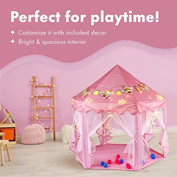 Twinkle Star Princess Castle Play Tent for Girls