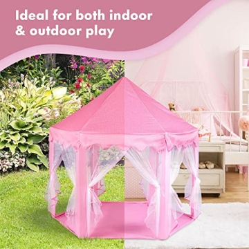 Twinkle Star Princess Castle Play Tent for Girls