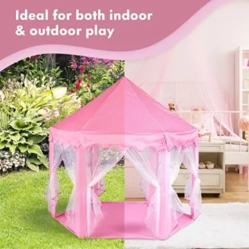 Twinkle Star Princess Castle Play Tent for Girls