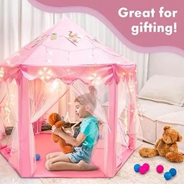 Twinkle Star Princess Castle Play Tent for Girls