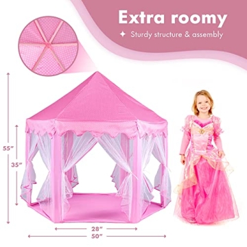 Twinkle Star Princess Castle Play Tent for Girls