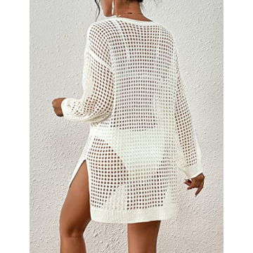 Bsubseach Crochet Cover Up for Women Swimwear Beach Tops