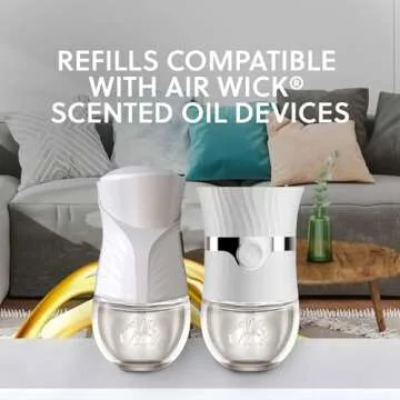 Air Wick Plug in Scented Oil Starter Kit (Warmer + 1 Refill), Lavender & Chamomile, Air Freshener, Essential Oils
