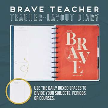 Happy Planner 12-Month Daily Teacher Lesson Planner, Back-to-School Planner for August 2022 to July ...