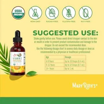 MaryRuth Organic Vitamin E Drops for All Ages