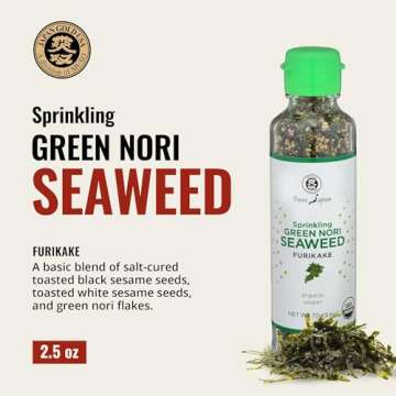 Muso From Japan - Green Nori Seaweed Furikake, Vegan-Friendly, No Additives, USDA Organic Seasoning ...