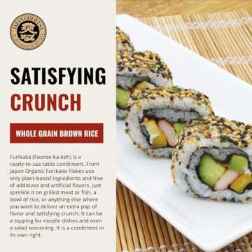 Muso From Japan - Green Nori Seaweed Furikake, Vegan-Friendly, No Additives, USDA Organic Seasoning for Rice, Sushi, Salads - 2.5 oz Pack of 1