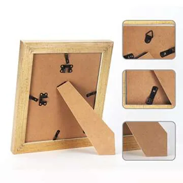 Vintage Gold 8x10 Picture Frames Set of 2