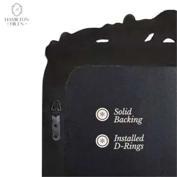 Hamilton Hills 30x40 Vintage Gold Mirror - French Baroque and Antique Arched Mirror for Wall Decor - Gold Bathroom Mirror - Ornate Entryway Mirrors for Wall - Decorative Vanity Mirror