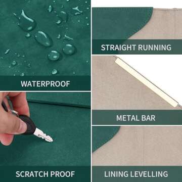 KALIDI 13.3-14 inch Laptop Stand Sleeve Case Faux Suede Leather for 13.3 13.5 13.6 14 inches MacBook Air Pro Retina 13"-14" Surface Pro with Pouch