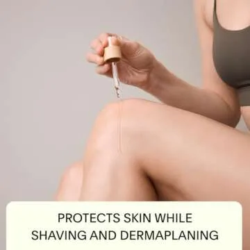 Leaf Shave | Shave Oil with Reusable Dropper, 1.7 fl oz - Pre-Shave & Post-Shave Oil for a Smooth Shave, Added Moisture, & Reduced Irritation for Women & Men