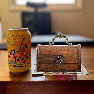 PUBGAMER Diving Gem Pool Toy 15 Big Colorful Diamond Set with Big Treasure Chest Pirate Box Underwater Gem Diving Dive Throw Toy Set Swimming Training Gift Toy