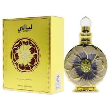 Swiss Arabian Layali - Luxury Products from Dubai - Long Lasting, Addictive Personal EDP Spray Fragrance - Seductive Signature Aroma - 1.7 oz