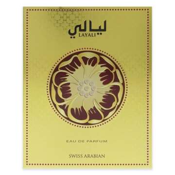 Swiss Arabian Layali - Luxury Products from Dubai - Long Lasting, Addictive Personal EDP Spray Fragrance - Seductive Signature Aroma - 1.7 oz