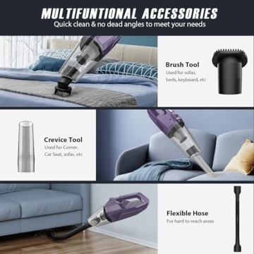 Bossdan Cordless Handheld Vacuum Cleaner for Home and Car