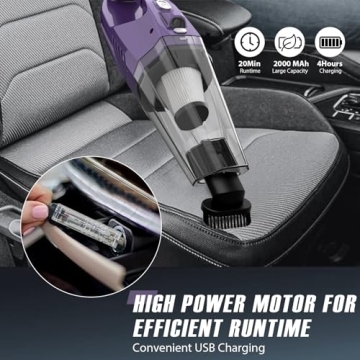 Bossdan Cordless Handheld Vacuum Cleaner for Home and Car