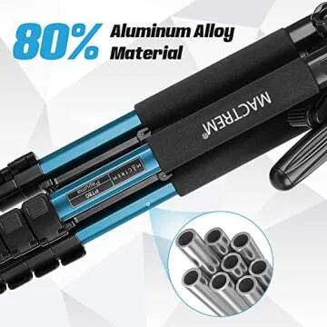 MACTREM M-PT55 Tripod Lightweight for DSLR Travel Photography