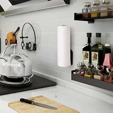 OBODING Black Paper Towel Holder - Quality & Versatility