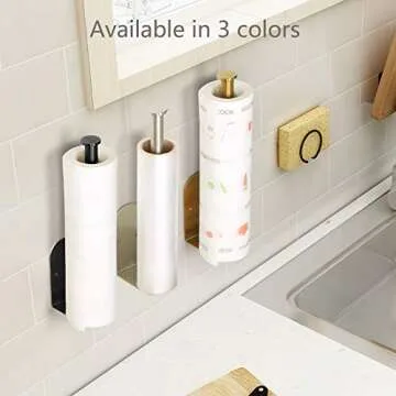 OBODING Black Paper Towel Holder - Quality & Versatility