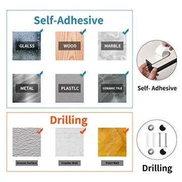 OBODING Black Paper Towel Holder - Quality & Versatility