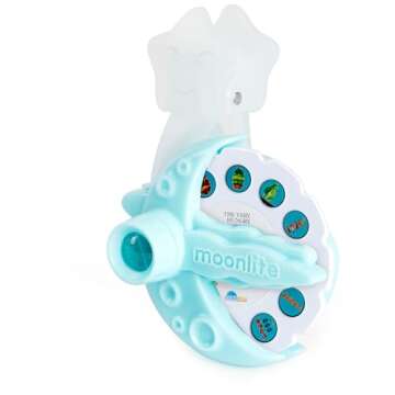 Moonlite Mini Storybook Projector - Starter Pack with 2 Eric Carle Interactive Story Reels, a New Way to Read Stories Together with Digital Stories for Kids Ages 1 and Up