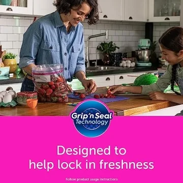 Durable Ziploc Gallon Food Storage Bags for Kitchen Needs