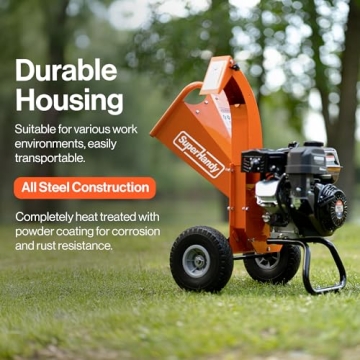 Powerful Mini Wood Chipper Shredder for Yard Cleanup